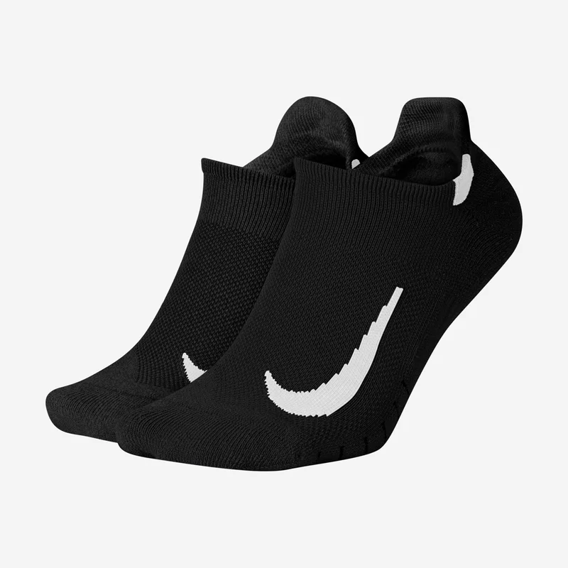 Nike Multiplier Running No-Show Socks (2 Pack)